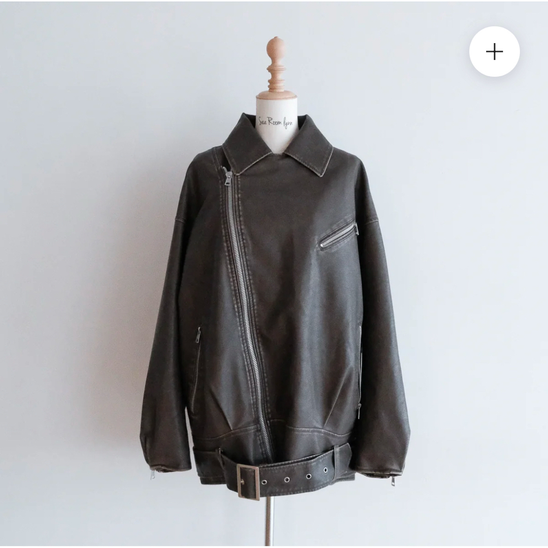 SeaRoomlynn - Vintage wash ECOレザーキルティングライダースの通販