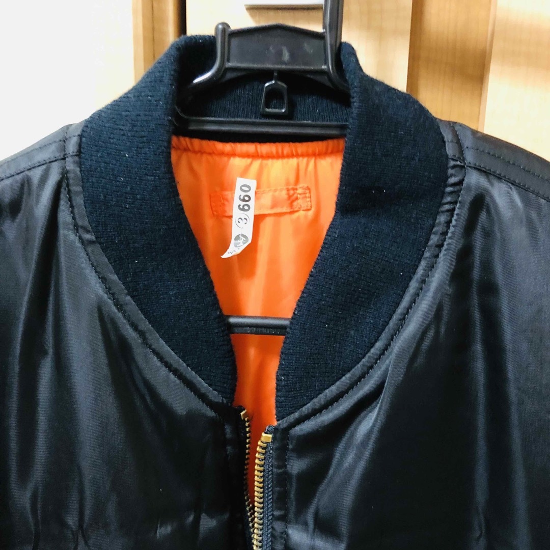 UNIQLO - ユニクロMA1フライトジャケットヴィンテージ紺タグLの通販 by