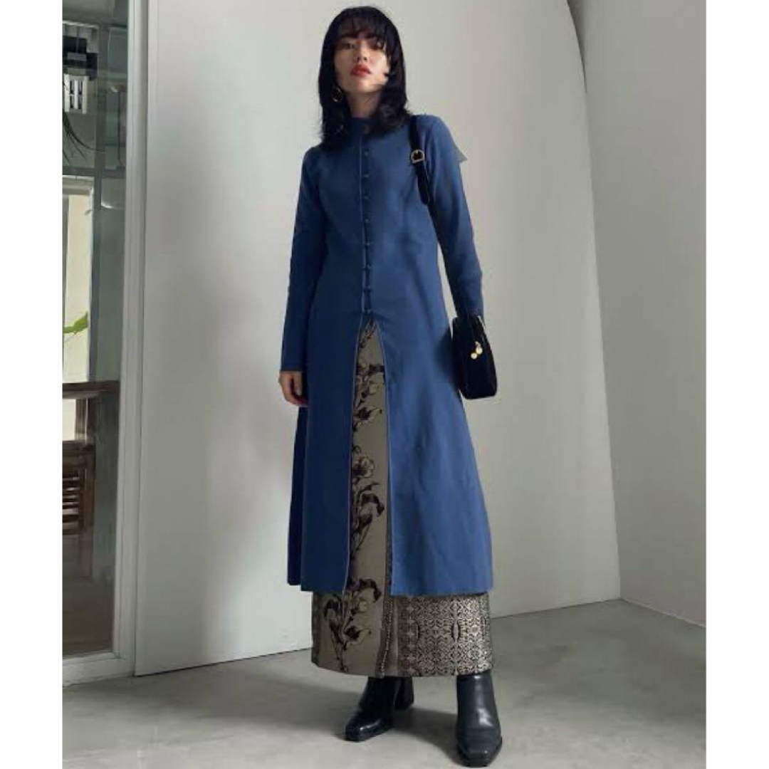 Ameri ニットワンピース 完売 Ameri（アメリ）の「MULTI BORDER KNIT