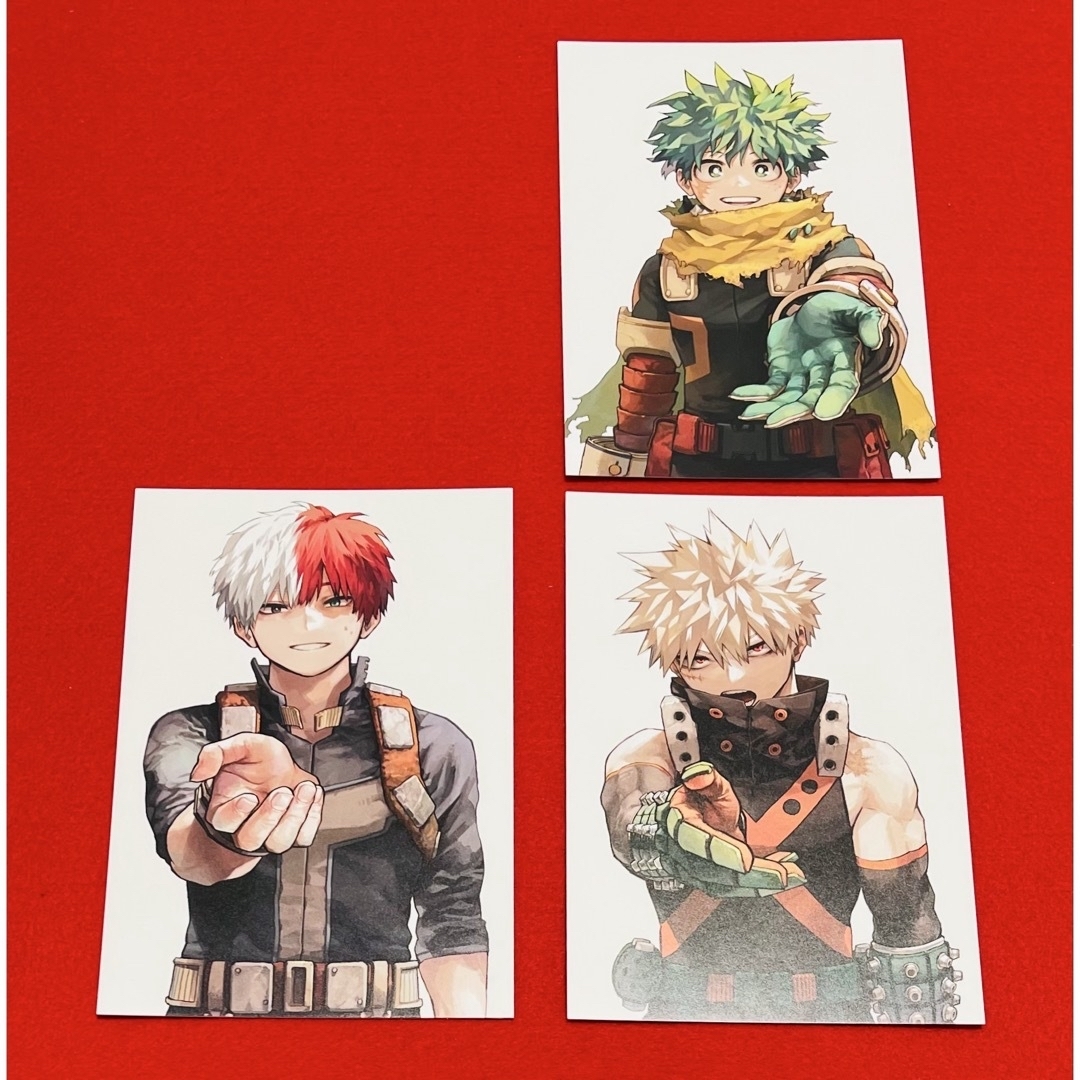 ヒロアカ42巻特典ポストカード3枚 最強ジャンプ ホロポストカード2枚