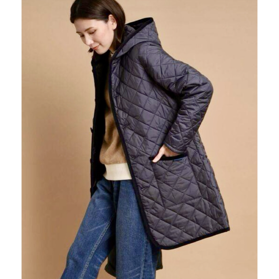 LAVENHAM - ラベンハム キルティング 裏ボア ネイビー の通販 by れり