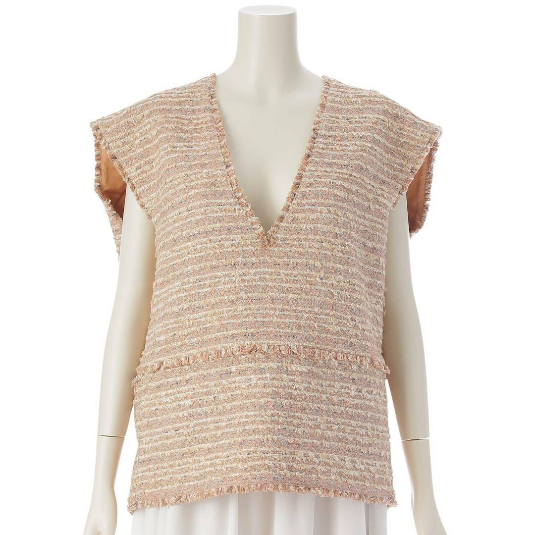 Drawer - ドゥロワー ファンシーツイード コットン ノースリーブ