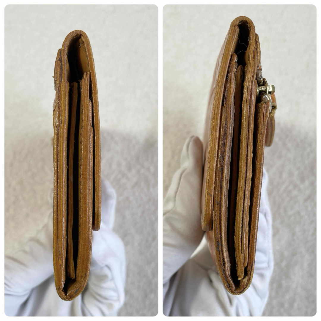 Felisi - 良品 フェリージ クロコ型押し 長財布 二つ折り レザー