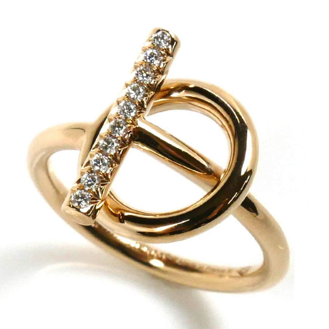 HERMES - HERMES エルメス K18PG ピンクゴールド エシャペ PM リング