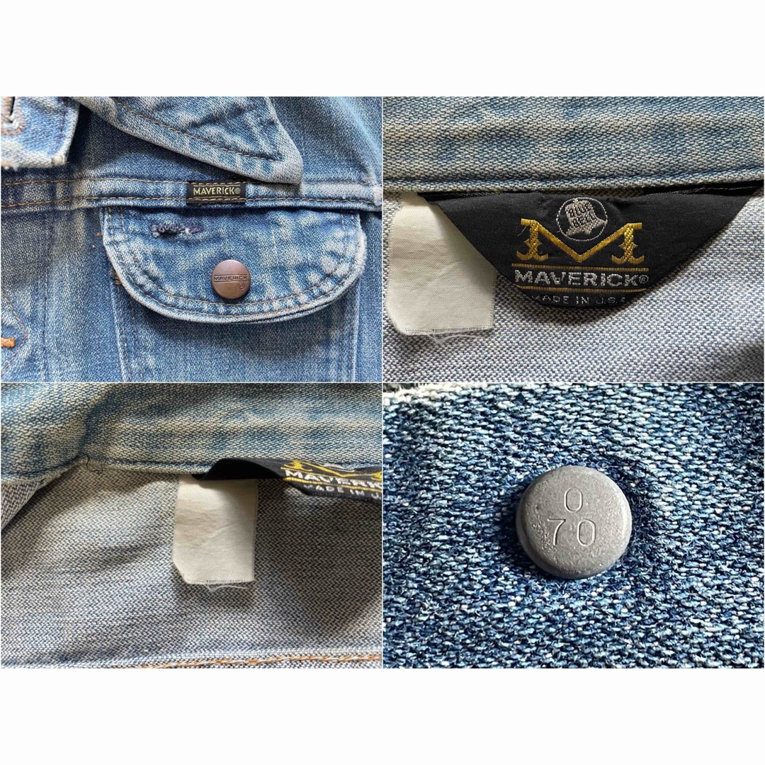 Wrangler - 70' USA製 MAVERICK マーベリック デニムジャケット 三角