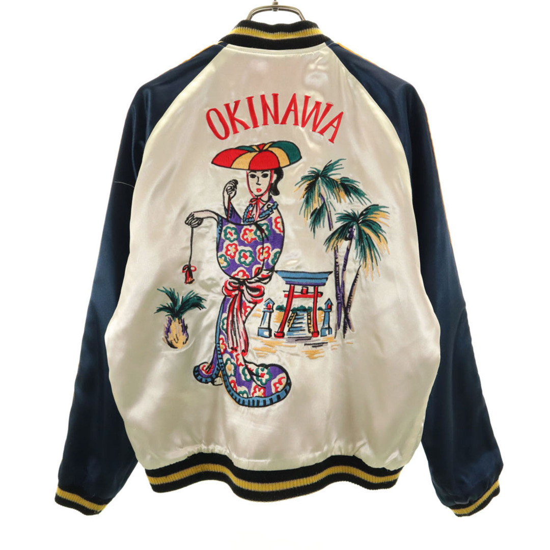 TAILOR 東洋 別珍スカジャン ベロア 沖縄 刺繍 龍 富士山 スーベニア