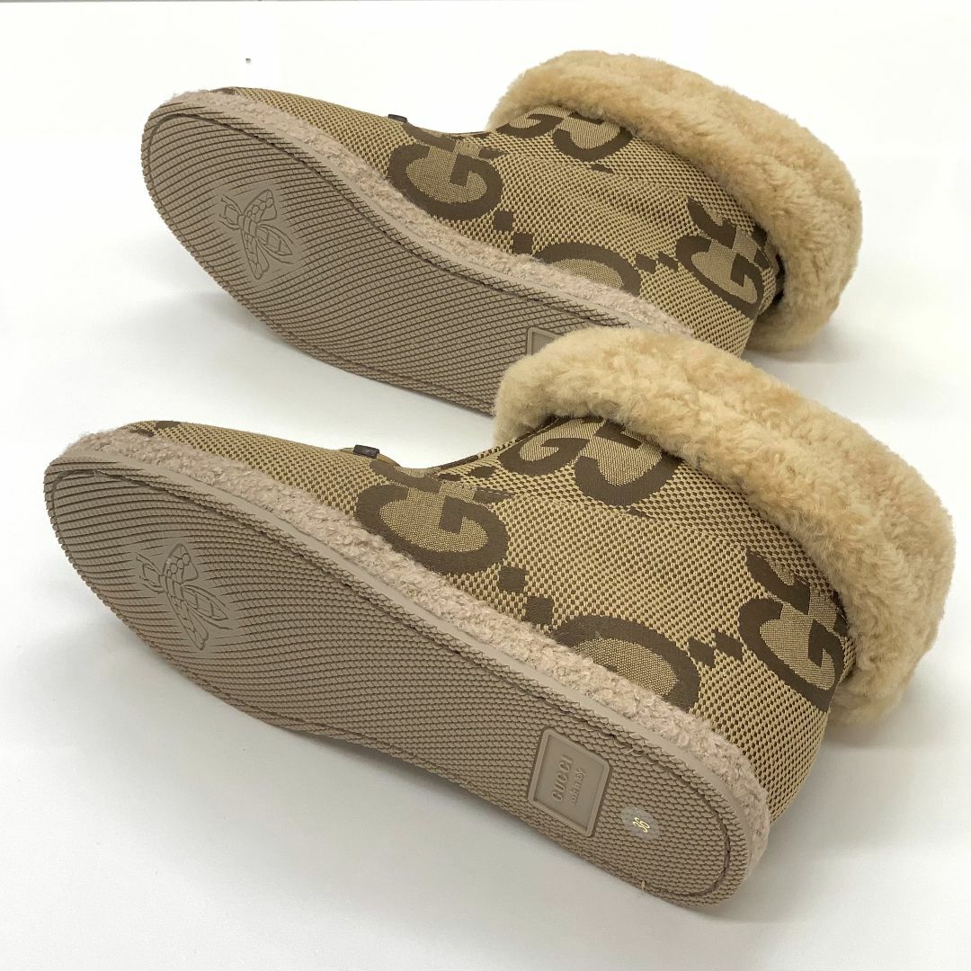 GUCCI - 6411 未使用 グッチ ファブリック ホースビット GG柄 ムートン