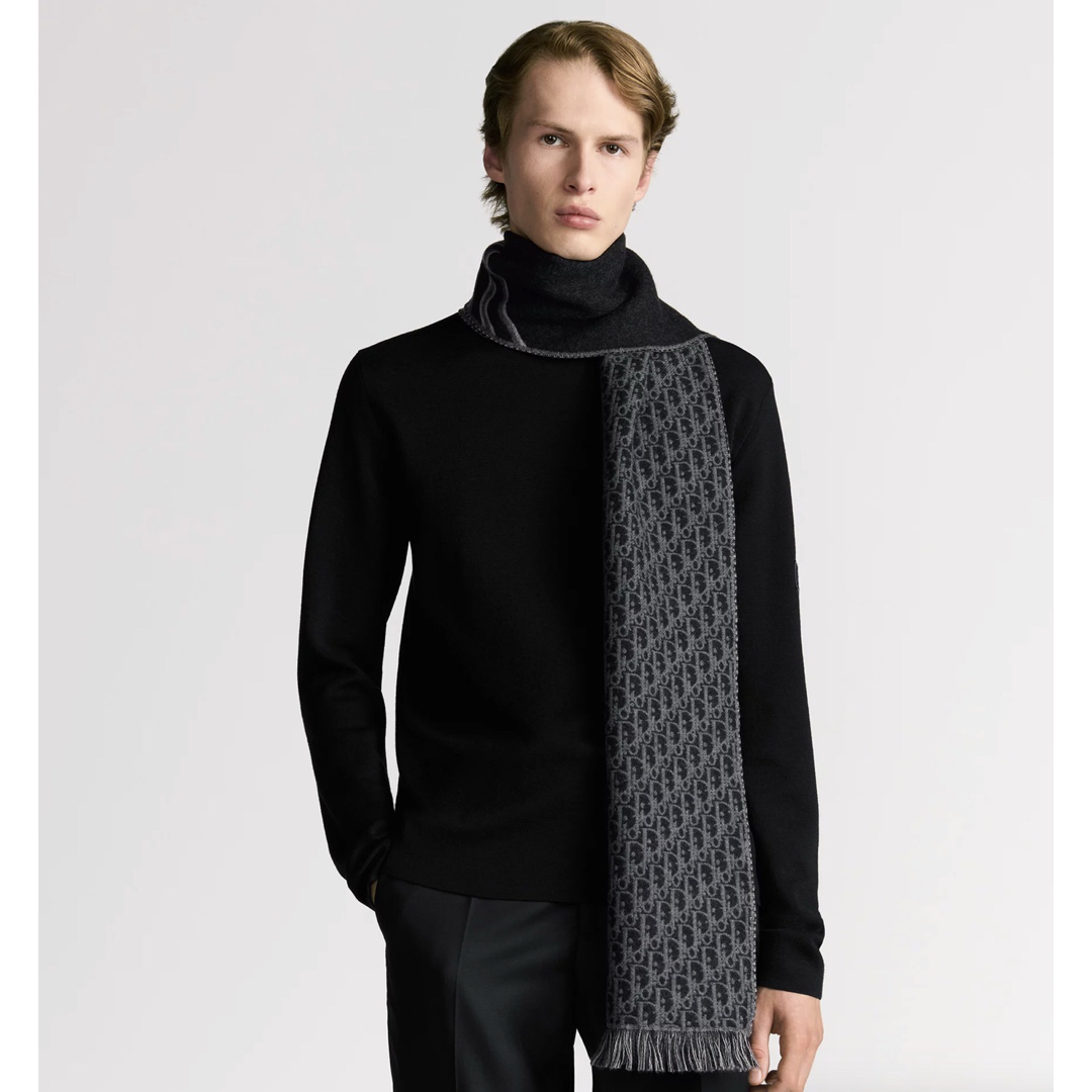 DIOR HOMME - ディオール オブリーク ウール マフラーの通販 by