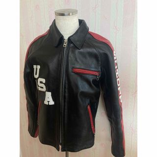 schott - 【美品】schott【36】441 米国製シングルライダース 牛革