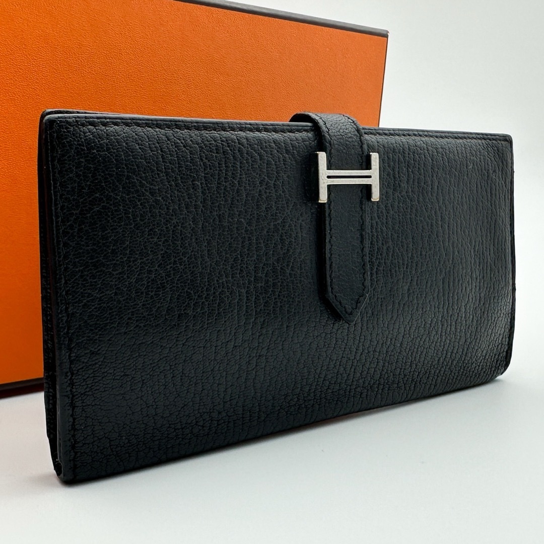 HERMES - 【極美品】HERMES エルメス べアンクラシック 黒 □I刻印 長