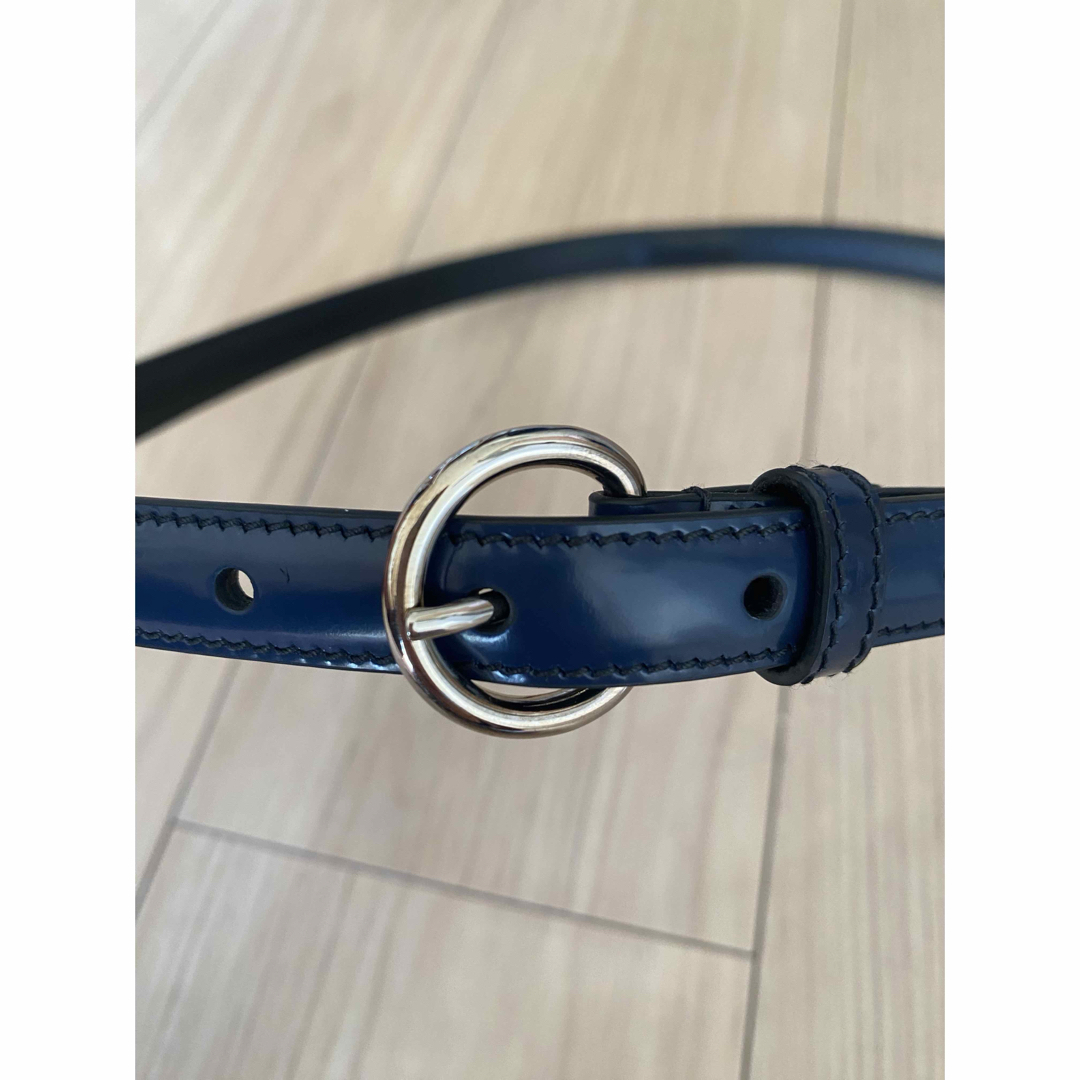 MIU MIU - miu miu ネイビー パテントレザー ベルトの通販 by t's shop