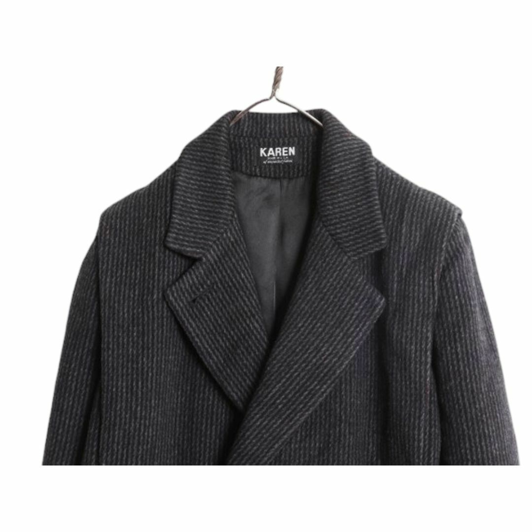90s USA製 KARAN ダブルブレスト チェスター フィールド コート メンズ