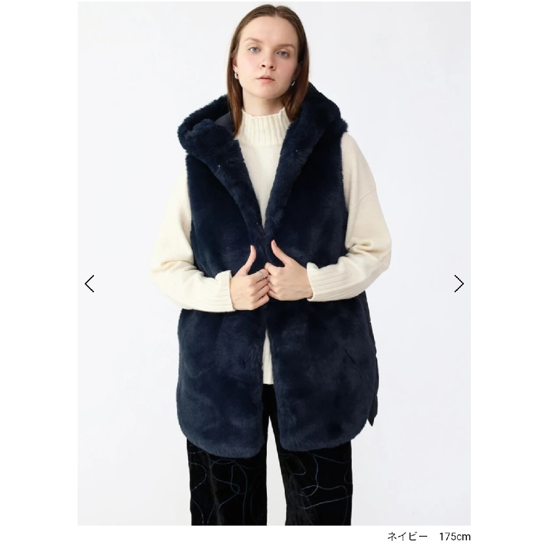 SCOT CLUB - 【新品未使用】THAIGREEN×Aga エコファーベスト ネイビー