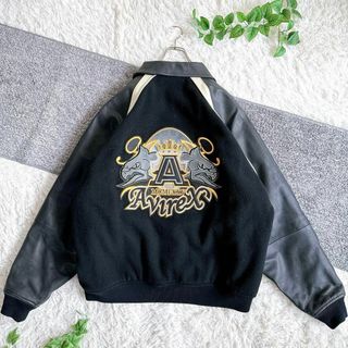 AVIREX - アビレックス スタジャン 両面デザイン y2k 袖レザー 中綿