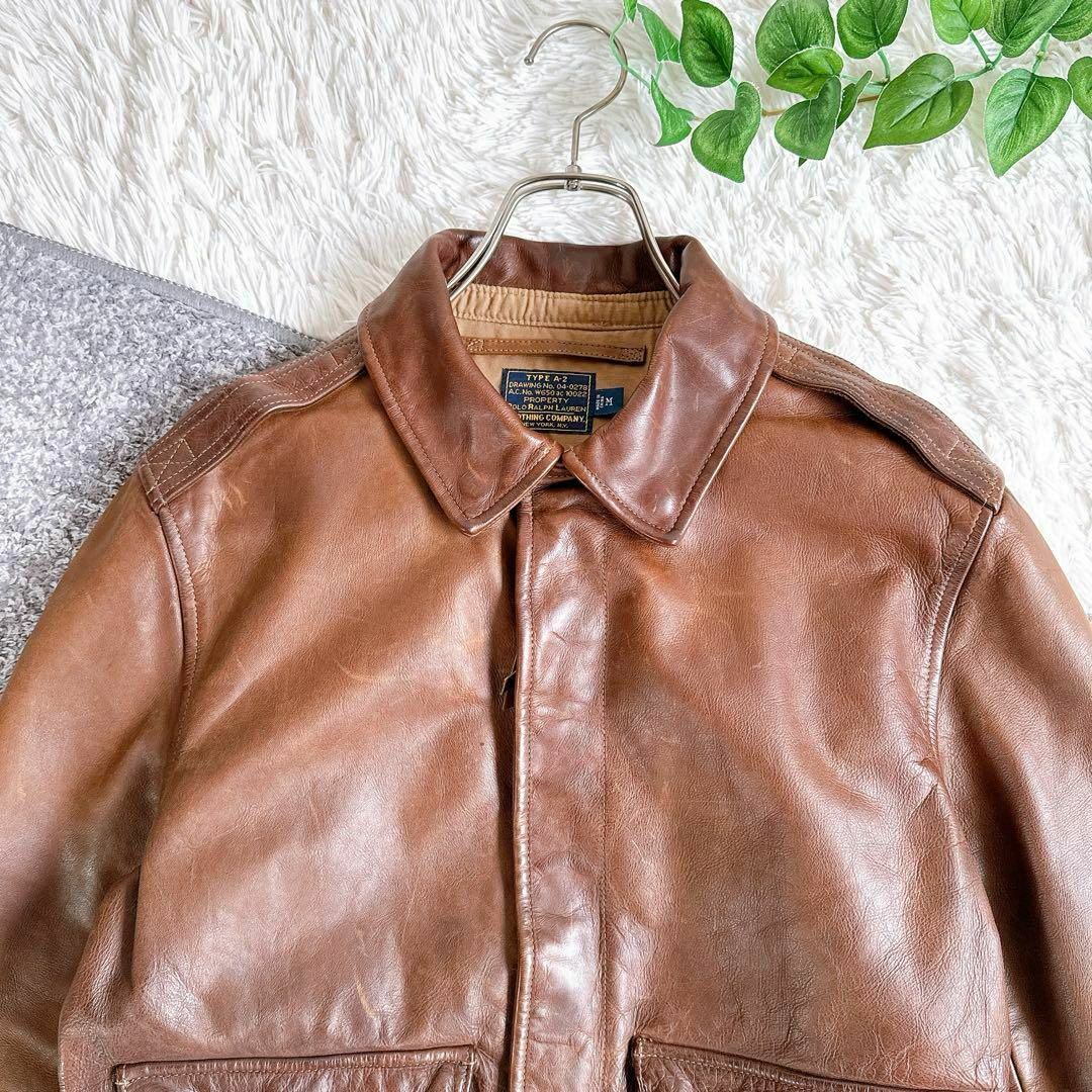 POLO RALPH LAUREN - 良品 ポロラルフローレン A-2 レザージャケット