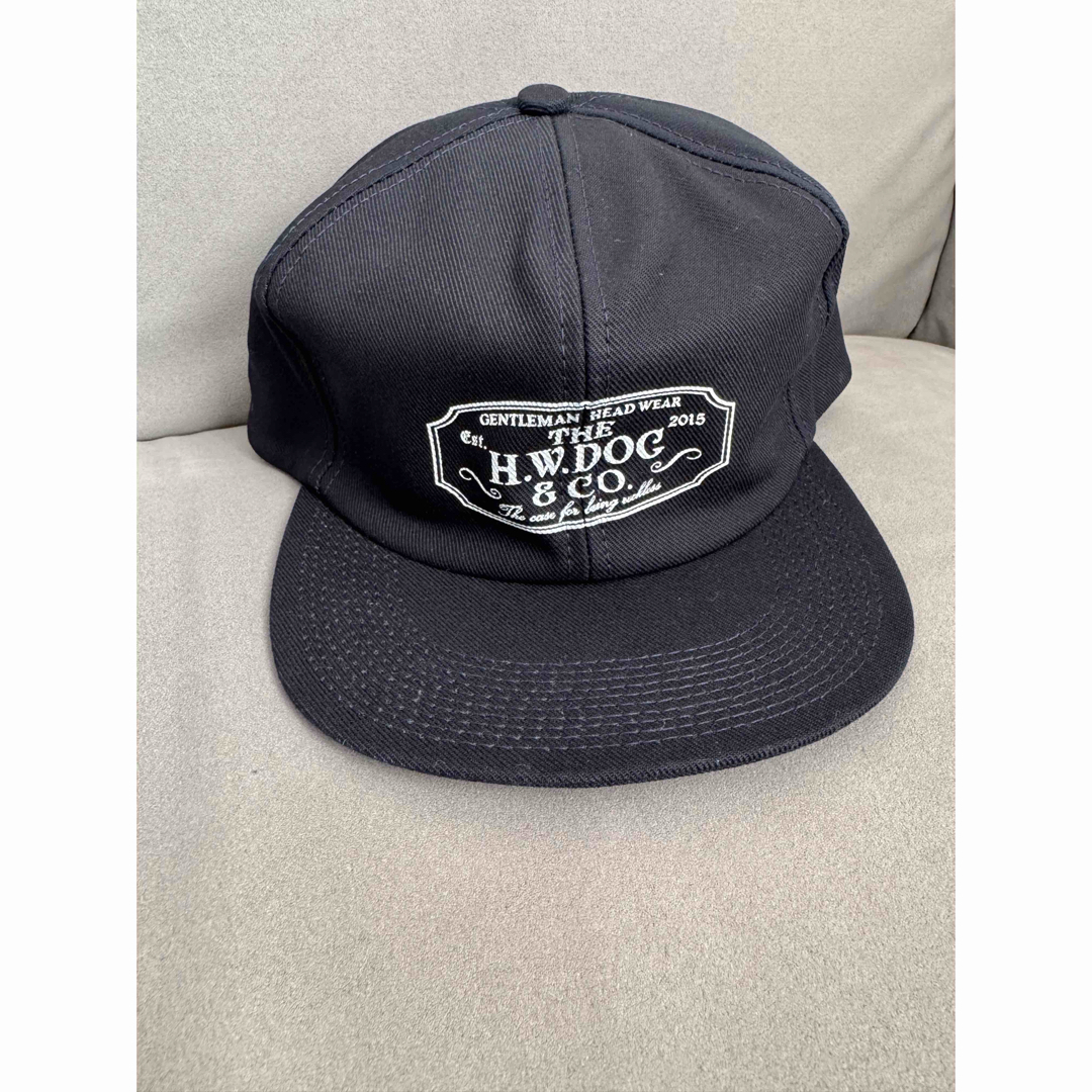 THE H.W. DOG & CO. - H.W.DOG&CO. TRUCKER CAP サイズ38 ネイビーの