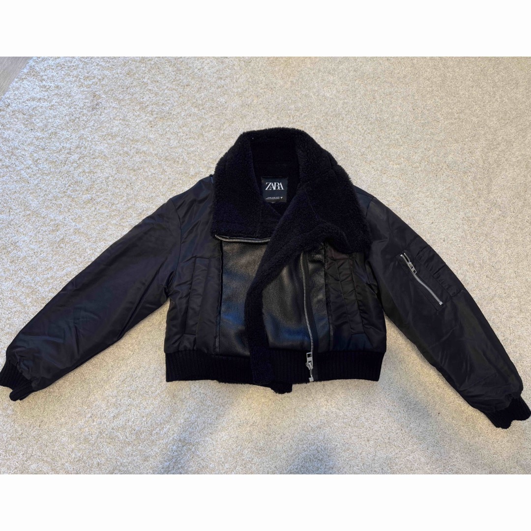 ZARA - ZARA ダブルフェイスボアライダースジャケットの通販 by るー