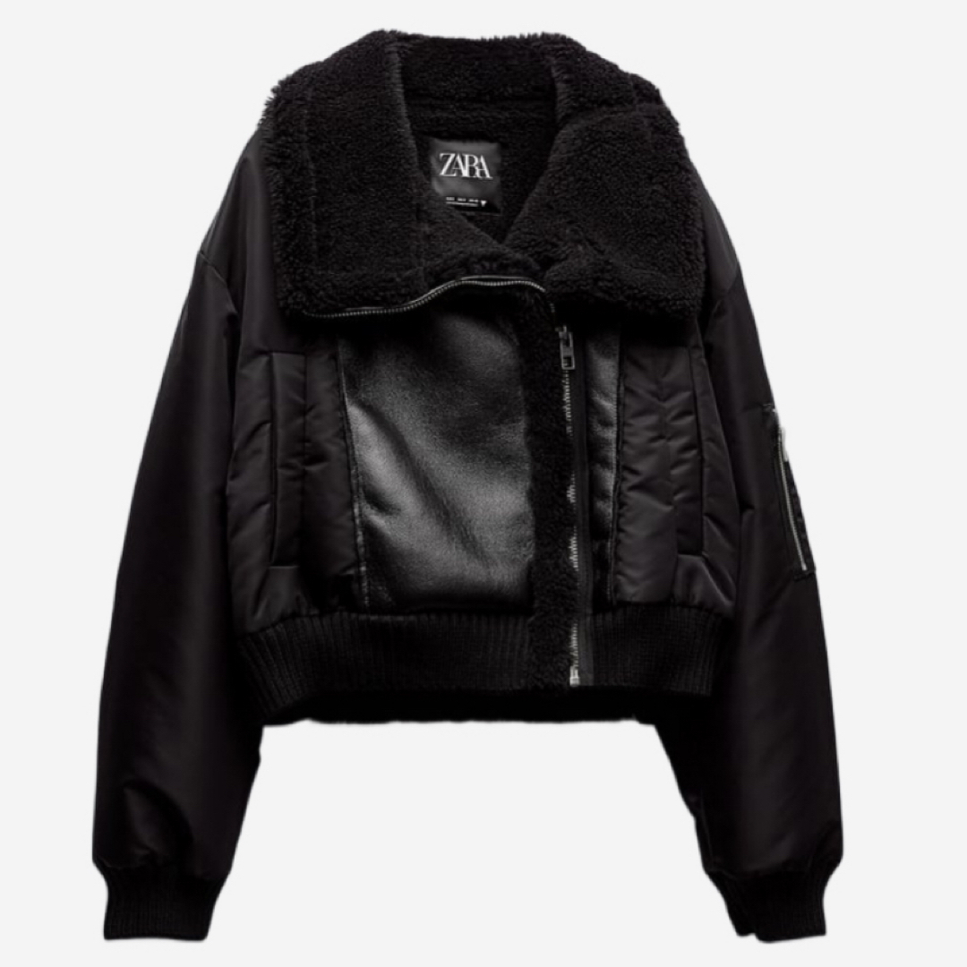 ZARA - ZARA ダブルフェイスボアライダースジャケットの通販 by るー