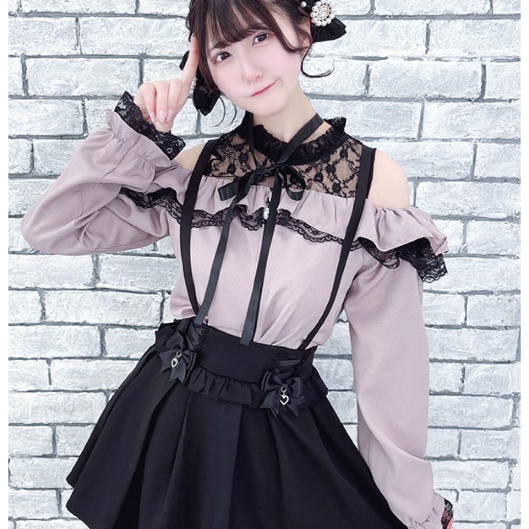 MA＊RS - 肩開きフリルスライダーブラウス ピンク MARS プリメロ 地雷