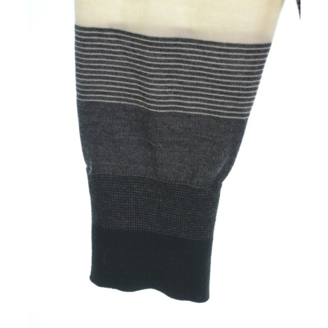 LOEWE - LOEWE ロエベ ニット・セーター XS オレンジx黒x白(ボーダー