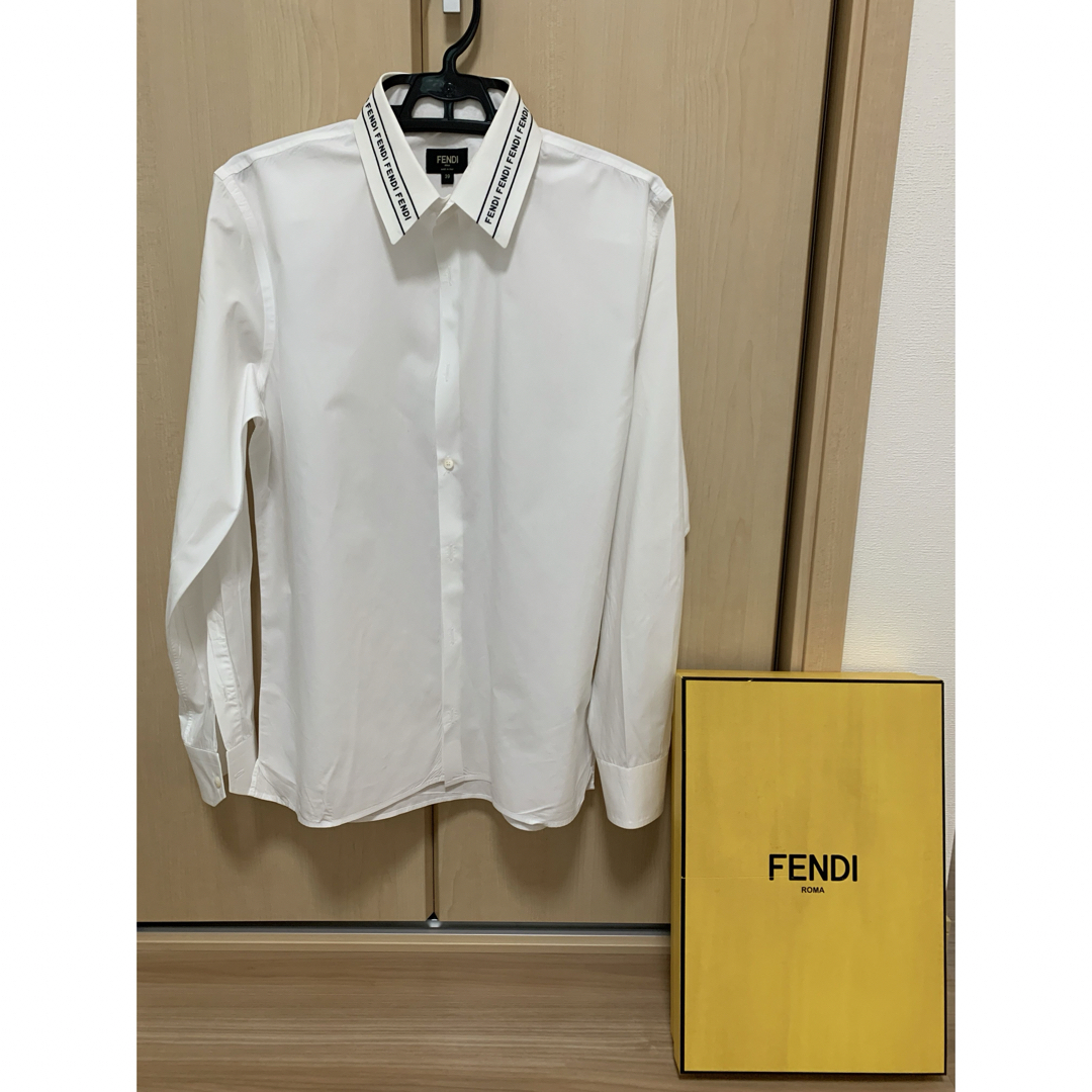 FENDI - サイズ39 FENDI フェンディ カラーテープロゴ 長袖シャツ 刺繍