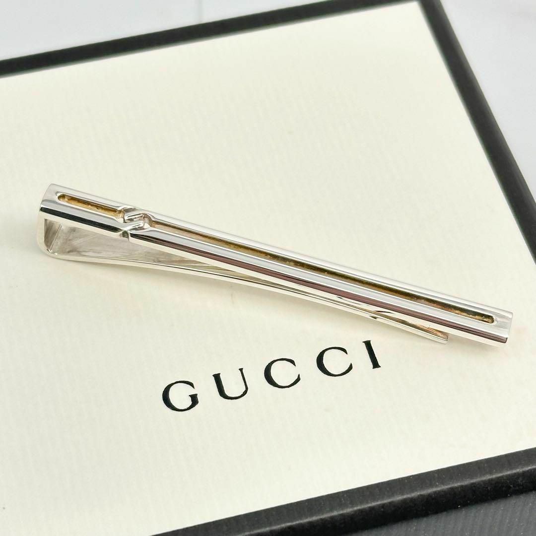 GUCCI - GUCCI グッチ インフィニティ ノット ネクタイピン シルバー