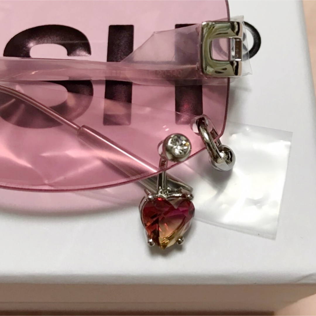 AMBUSH - AMBUSH ピアスサングラス ピンク アンブッシュ リムレス