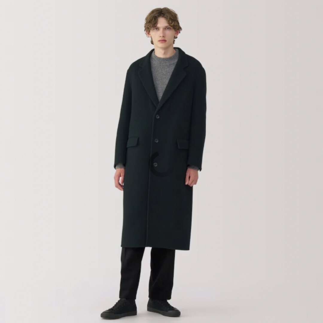 MUJI (無印良品) - MUJI Labo カシミヤ混 チェスターコート 黒 Mサイズ