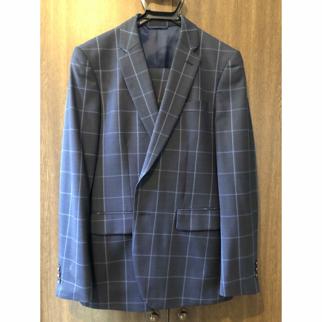 TETE HOMME - ネイビー チェック柄 スーツの通販 by サム's shop