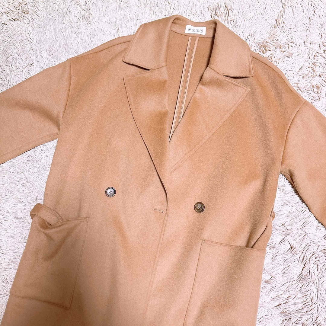 PLST - プラステPLST ウールテンセルリバーチェスターロングコートの