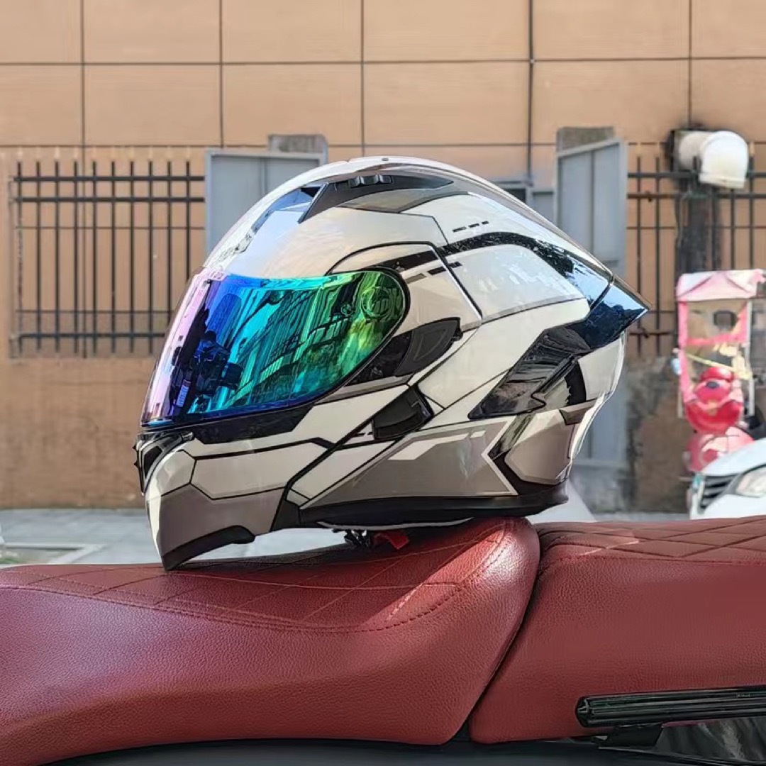 ORZ新品システムダブルレンズ フルフェイスヘルメットDOT認証 シールド