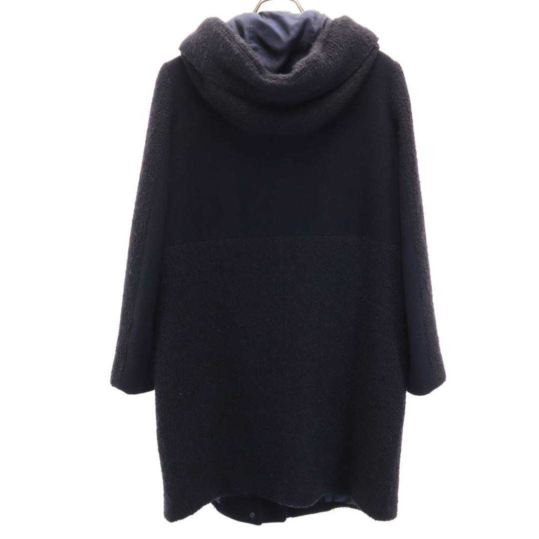 美品✨ポールスミス ニット切替 ダッフルコート 40 ネイビー ロング丈