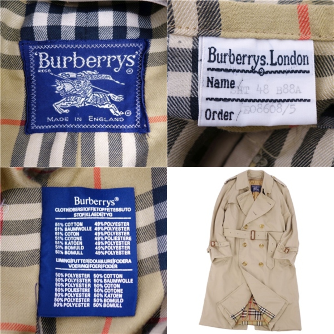 BURBERRY - 極美品 Vintage バーバリー Burberrys コート トレンチ