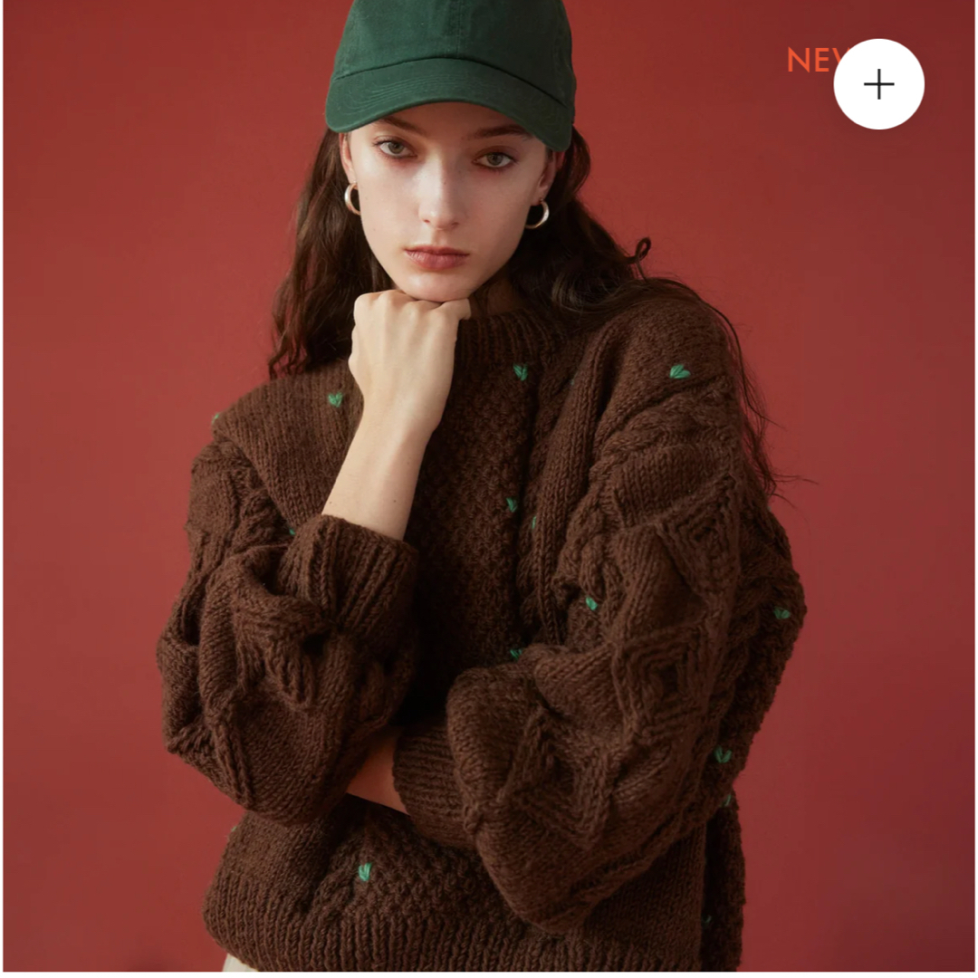 SeaRoomlynn - searoomlynn❤︎NPL HM Petit Heartニット ブラウンの