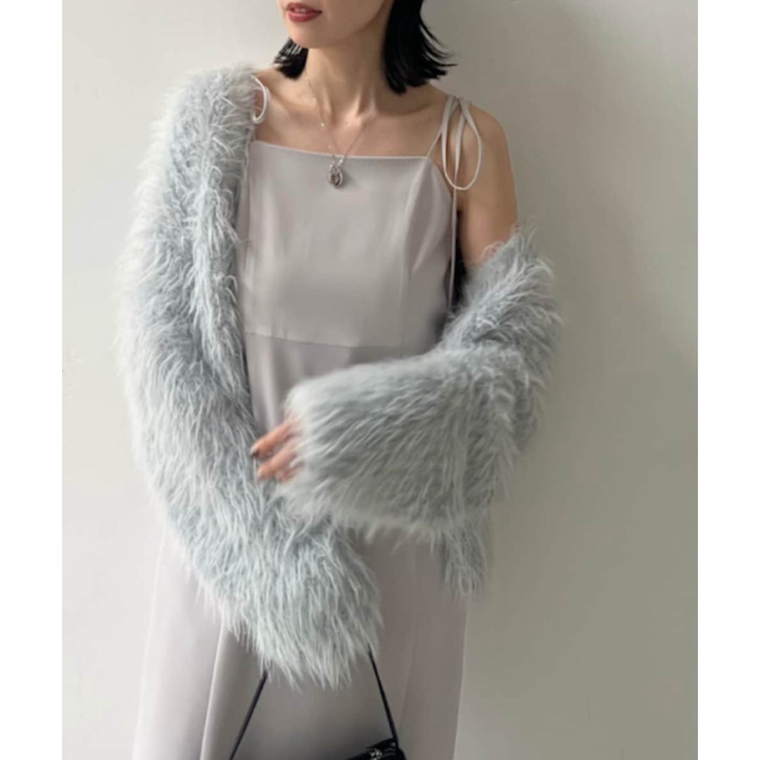 FRAY I.D - 新品FRAY i.D フィルムシャギーニットカーディガンの通販