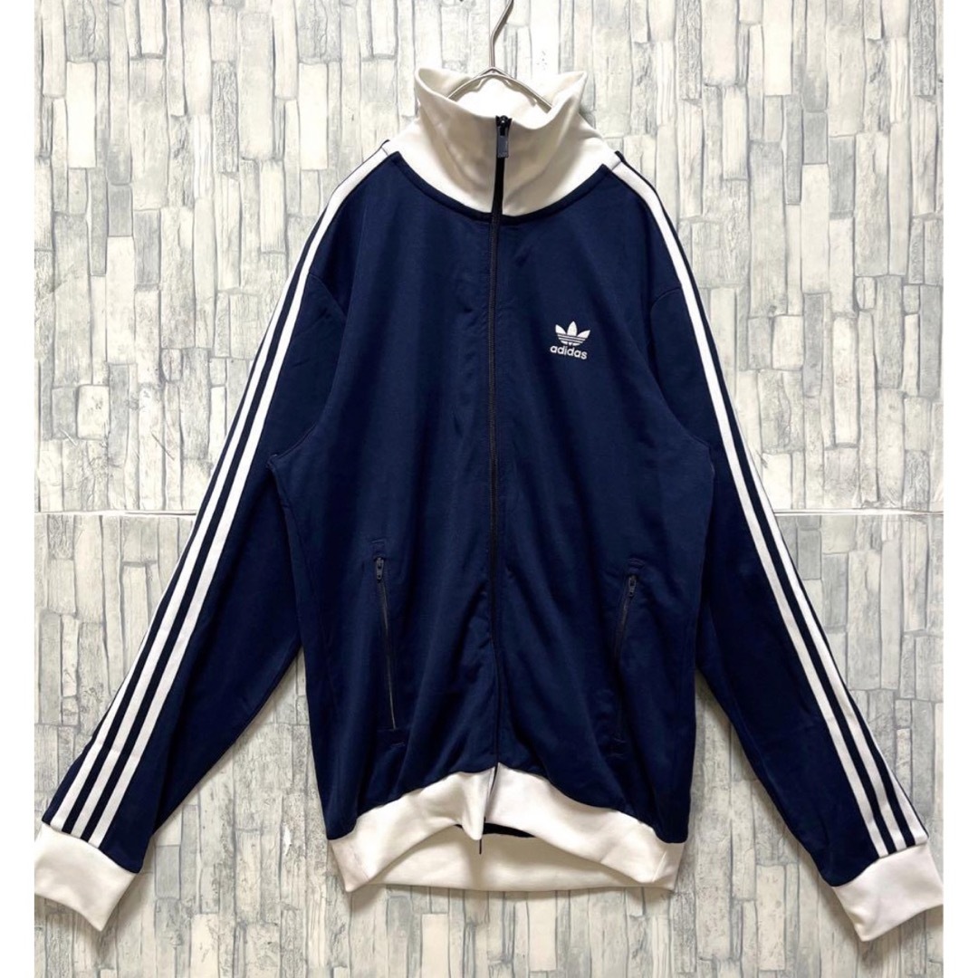 adidas - アディダス ジャージ 上 トラックジャケット ネイビー L 3