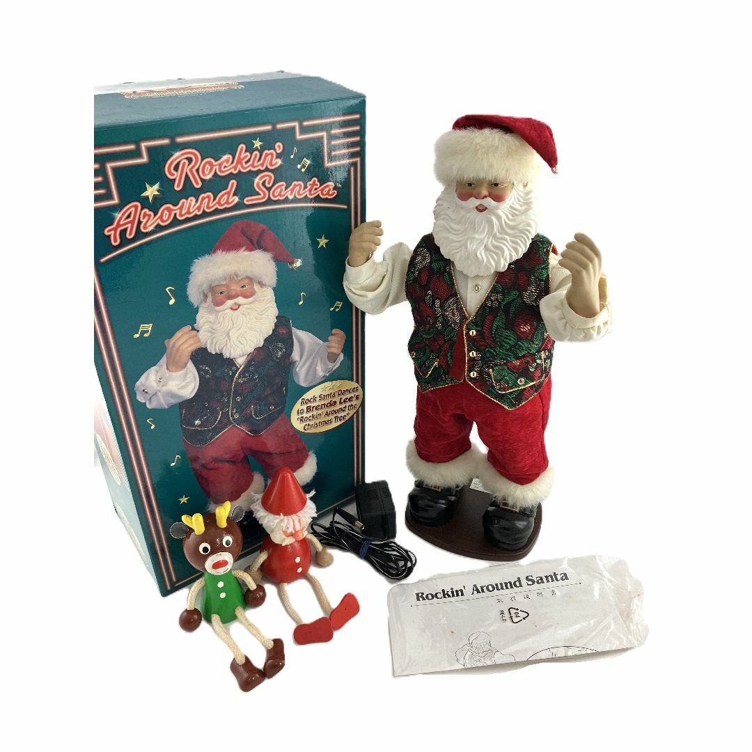 サンタクロース人形2体セット ロッキンアラウンド ジングルベルロック