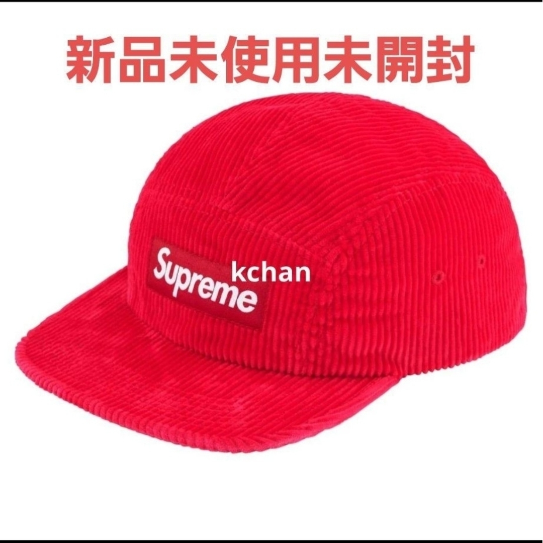 Supreme Corduroy Camp Cap 赤