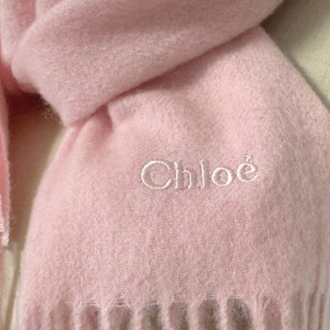 Chloe - Chloé カシミア100マフラープレゼント♡パステルピンクの通販
