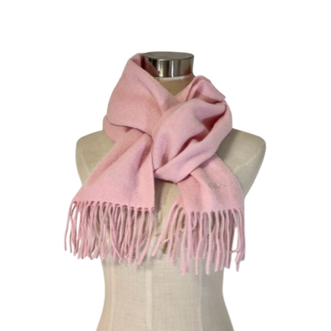 Chloe - Chloé カシミア100マフラープレゼント♡パステルピンクの通販