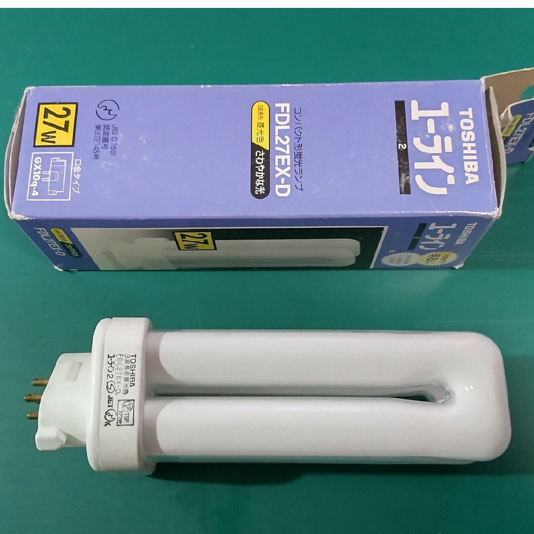 TOSHIBA FWL27EX-N×5 蛍光灯 東芝 ユーラインフラット FWL27EX-N (電球
