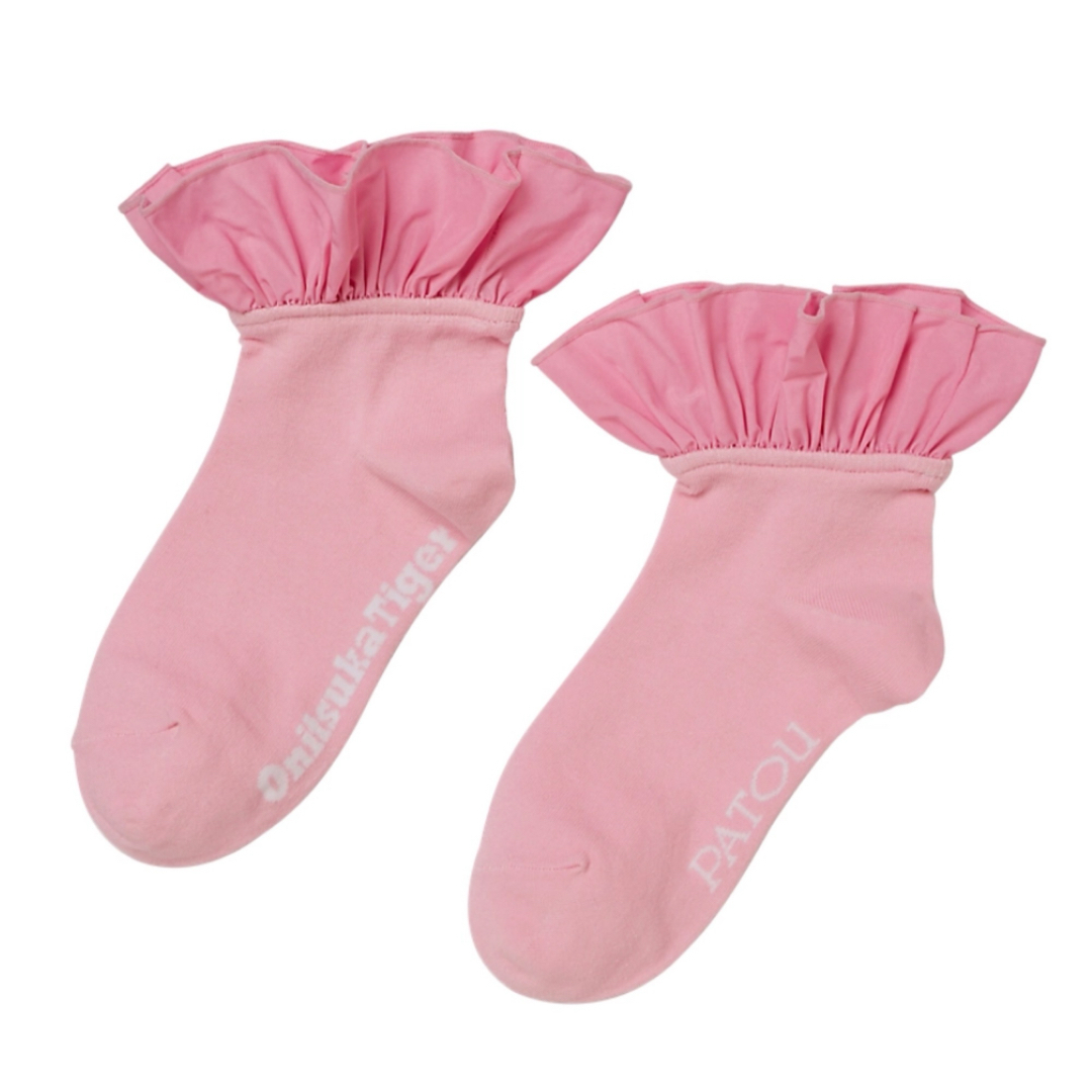 PATOU - patou オニツカタイガー socks 靴下 ピンク M フリルの通販 by