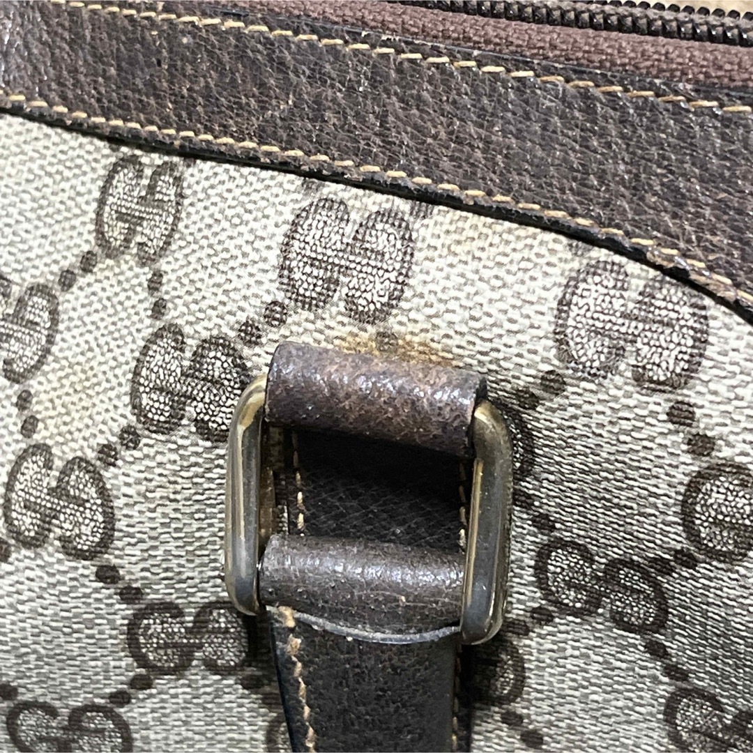 GUCCI - オールドグッチ ミニボストン GGスプリーム シェリーライン