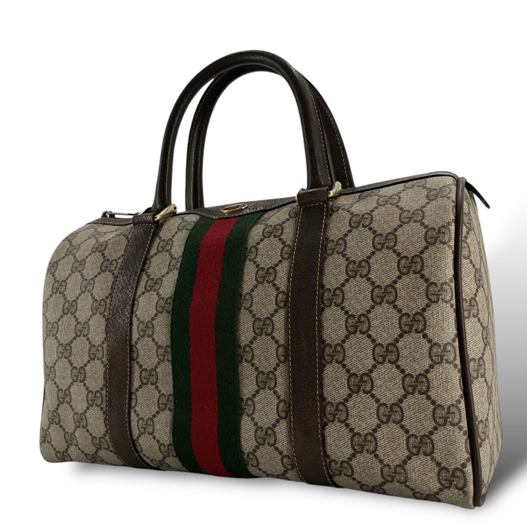 GUCCI - オールドグッチ ミニボストン GGスプリーム シェリーライン