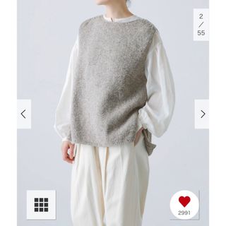 かぐれ - 新品タグ付◉ GRAY かぐれ ペルーニットベスト DOORS