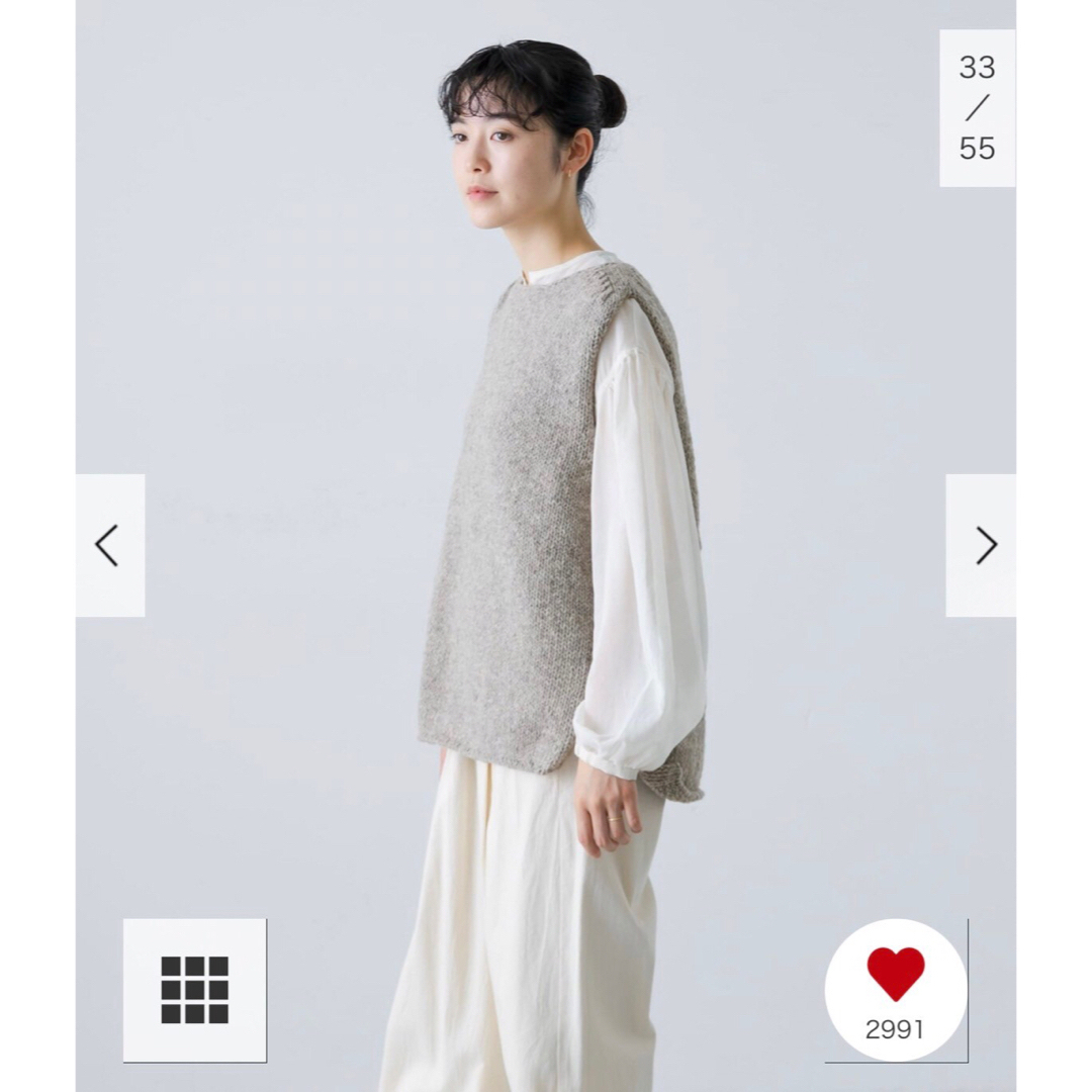 かぐれ - 新品タグ付◉ GRAY かぐれ ペルーニットベスト DOORS