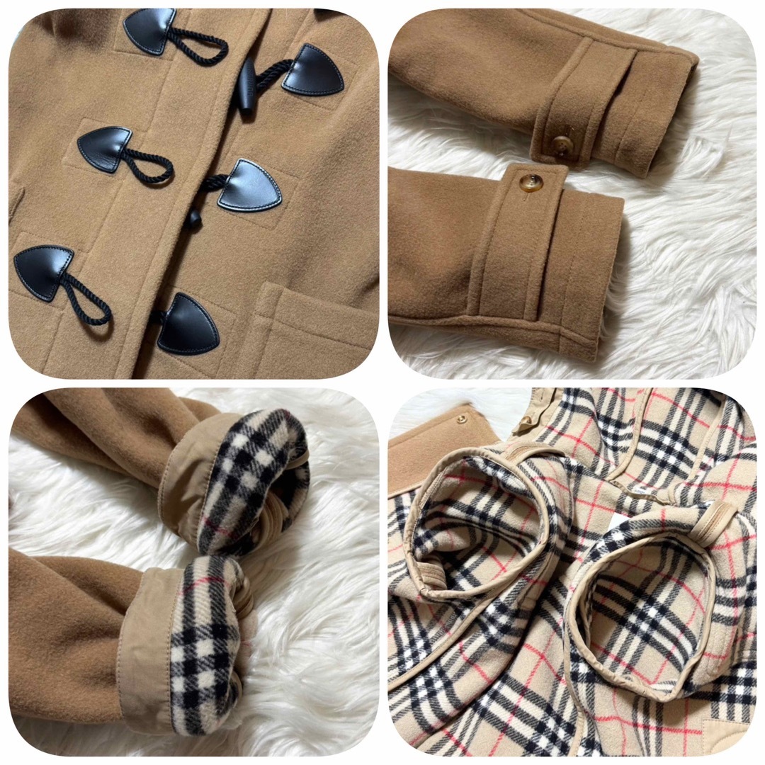 BURBERRY - 本物 現行タグ 極美品 バーバリー レザー切替 ノバチェック