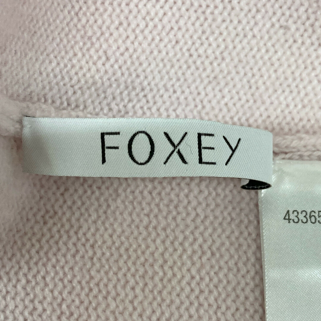 FOXEY - フォクシー ﾋﾟﾝｸ 43365 ｶｼﾐﾔ100 Knit Top Prima 38の通販 by