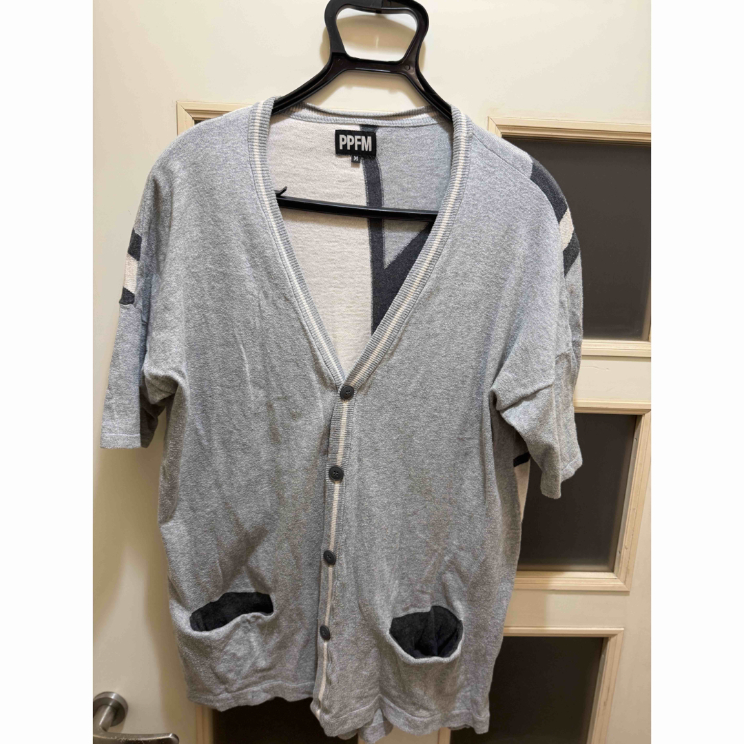 PPFM - 人気のブランドメンズ【PPFM】ブランド グレー カーディガン M