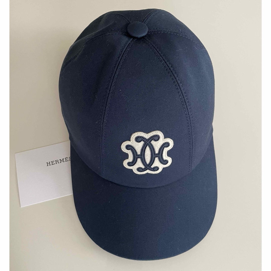 HERMES キャスケットサイズ57 ネイビー HERMES エルメス キャップ 帽子